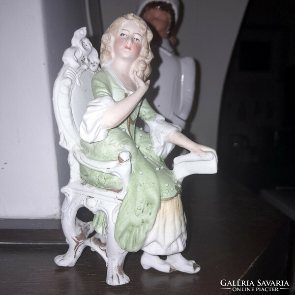 Antique baroque porcelain statue - 19 cm - art&decoration