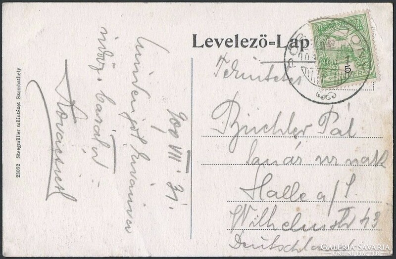 Porládony (Tompaládony), Pollák Károly kereskedése - Postahivatal - Harang torony - Ev. iskola 1909