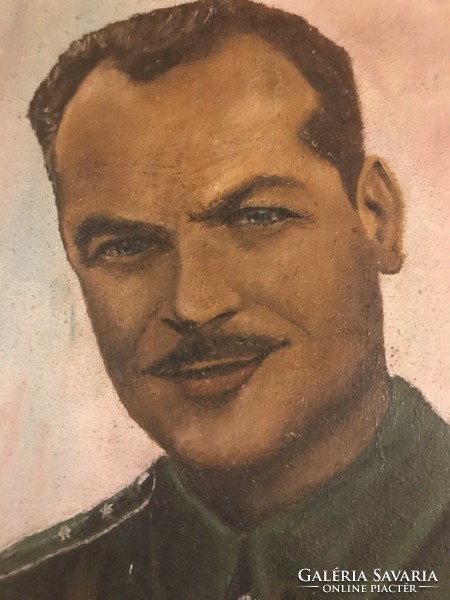 Katona portré olaj festmény
