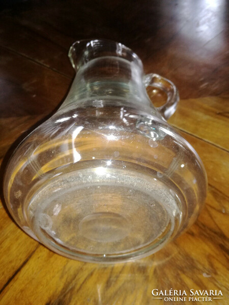 Art Nouveau blown glass water jug - art&decoration