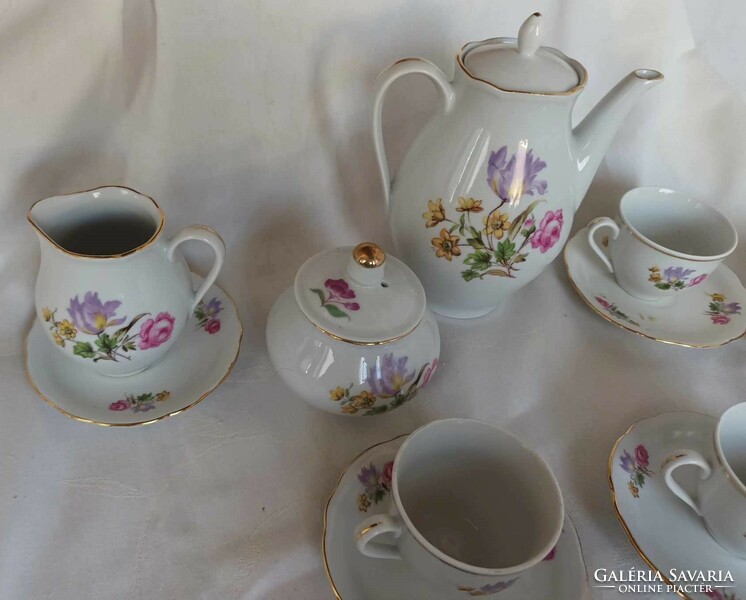 Vintage floral coffee set - marked