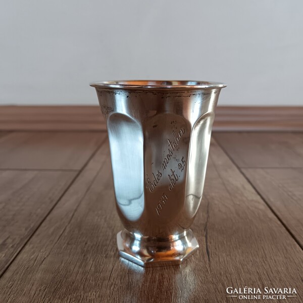 Antique silver baptismal cup, sweet stepmother