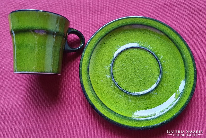 Ceramic coffee tea cup and saucer set