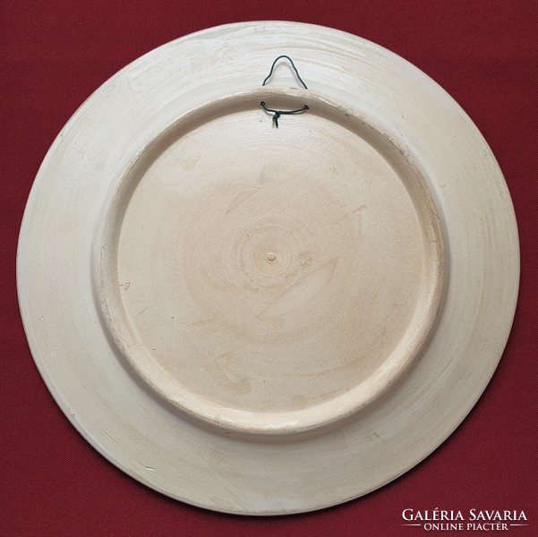Kerámia porcelán hal mintás nagyméretű tálaló tál tányér fali tányér akasztható