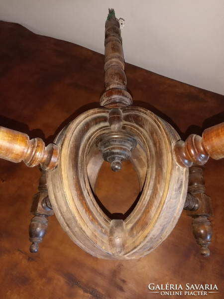 Wooden chandelier, 4 arms