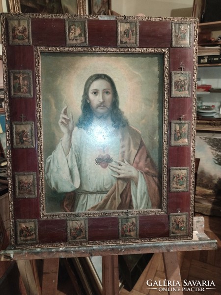 The price of a pair of holy pictures applies to the two pictures, a real rarity.