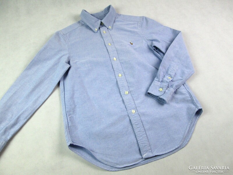 Original ralph lauren (kids) long sleeve shirt in pastel blue