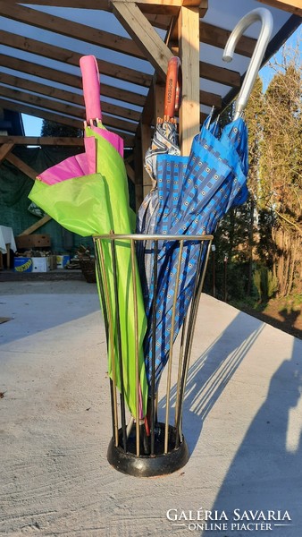 Mid-century umbrella stand - anodized aluminum
