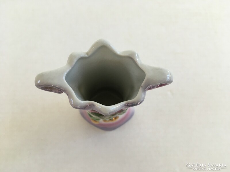 Régi, vintage Bavaria mini porcelán váza
