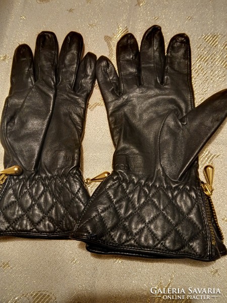 Elegant new Roeckl leather gloves, size 7.5.