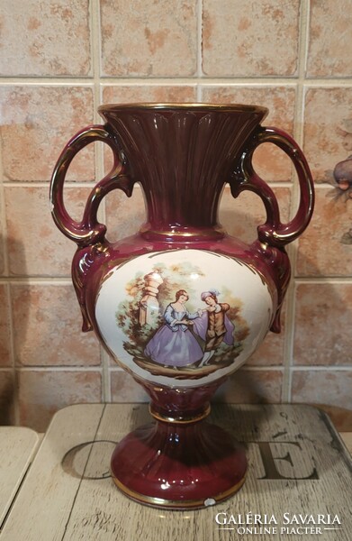 Limoges stílusú porcelán váza