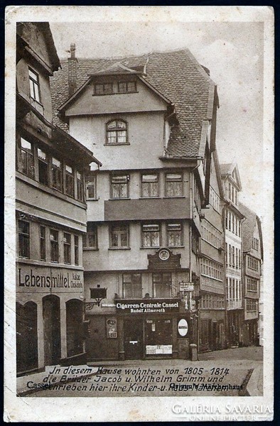 Németország Cassel (Kassel), Grimm testvérek mesebéli háza 1924