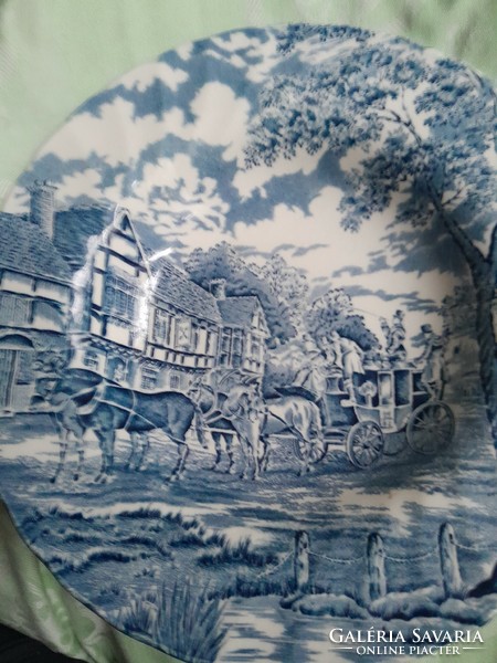 Royal blue English horse plate