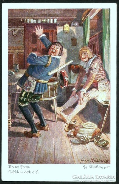 Brothers Grimm fairy tales on postcards