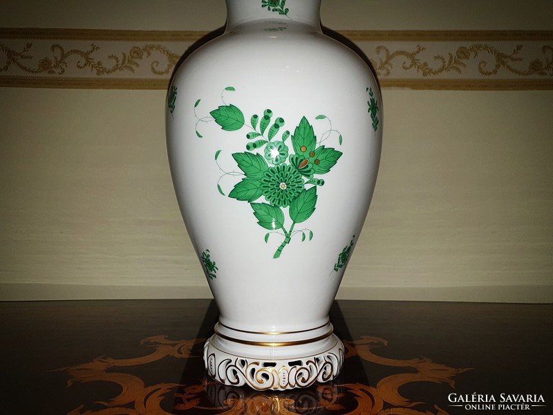 Huge Herend Appony green lamp 70cm