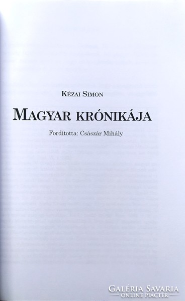 Kézai Simon: Kézai Simon magyar krónikája/Priszkosz rétor töredékeiből