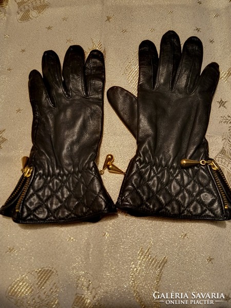 Elegant new Roeckl leather gloves, size 7.5.