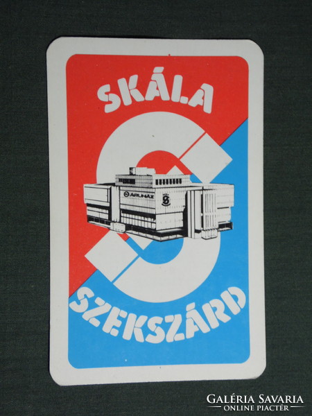 Card calendar, skála coop store, Szekszárd plaque, graphic artist, 1980, (4)