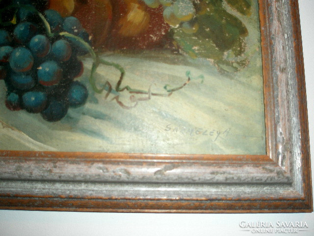 Old fruit still life in a new frame - art&decoration