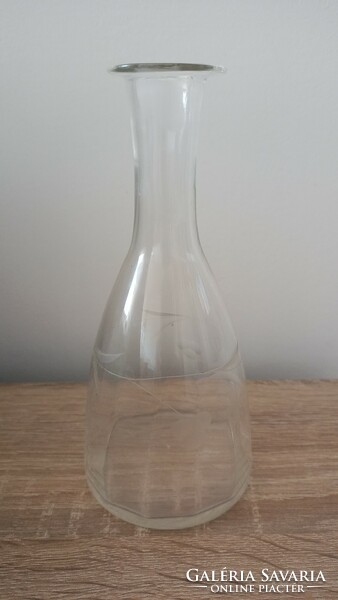 Liqueur bottle, cut glass, old piece