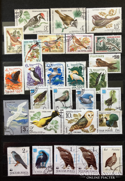 Stamps with birds motif