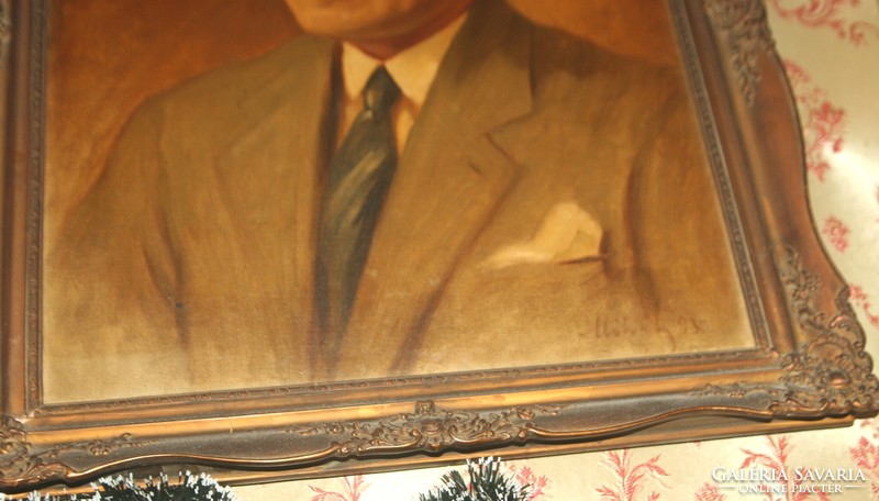 Mihály Gyula festménye Dr.Miltényi Béla portré!