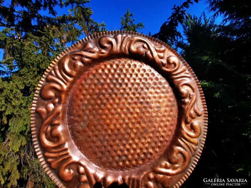 Old copper tray