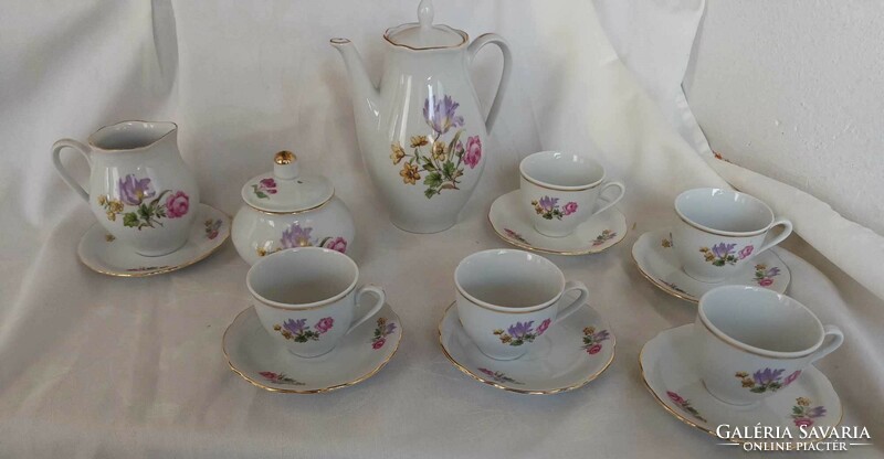 Vintage floral coffee set - marked