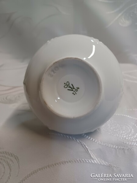Wallendorf rózsás porcelán váza