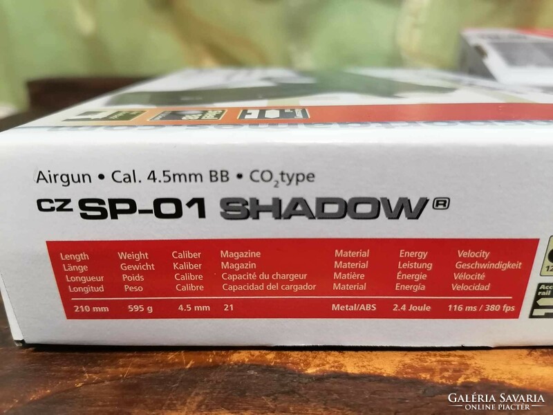 CZ 75 SP-01 Shadow 4,5 mm-es Co2 patronos légpisztoly