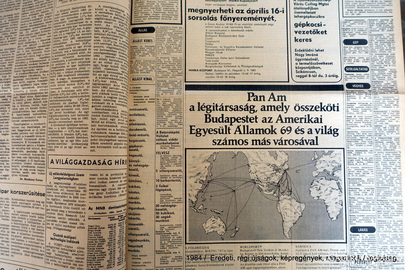 1984 January 5 / people's freedom / birthday :-) original, old newspaper no.: 26389