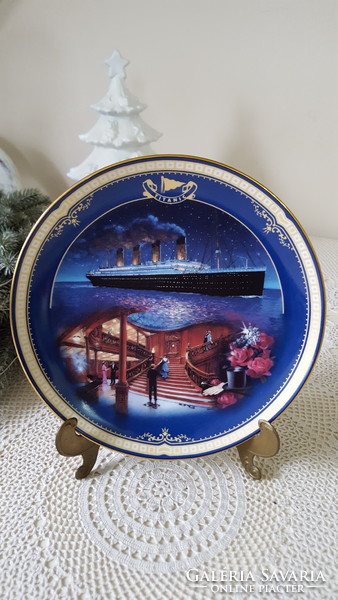 Titanic,"A nagy lépcsőház"dekoratív limitált porcelán gyűjtői tányér