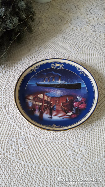 Titanic,"A nagy lépcsőház"dekoratív limitált porcelán gyűjtői tányér