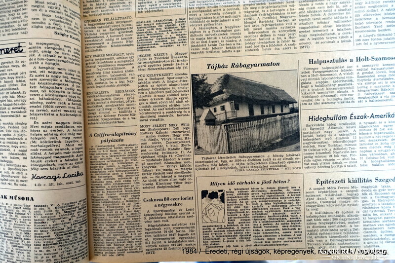 1984 January 3 / people's freedom / birthday :-) original, old newspaper no.: 26387