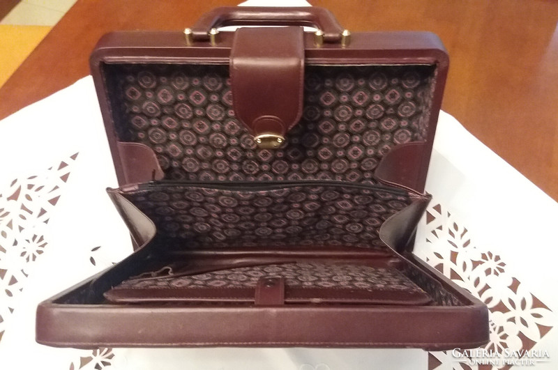 Women's leather briefcase, new