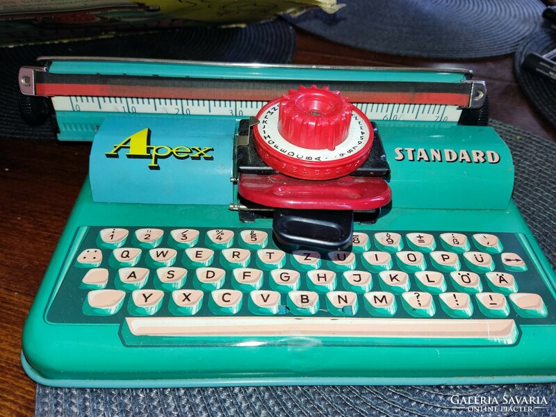 Régi lemez játék írógép