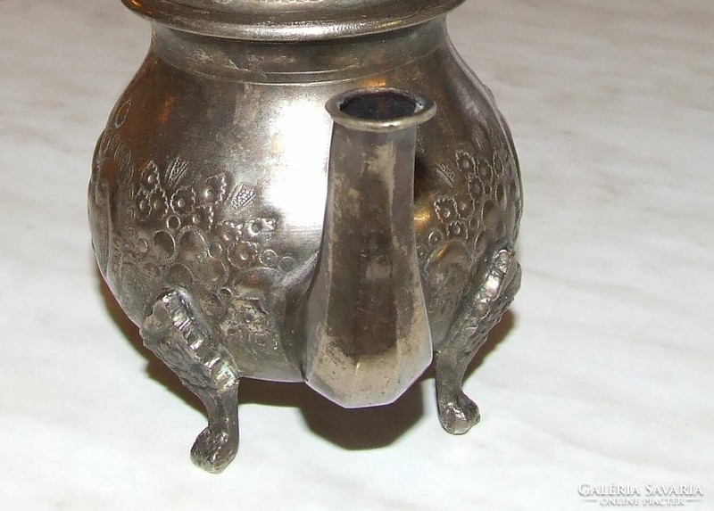 Silver-plated oriental small jug with pouring mark