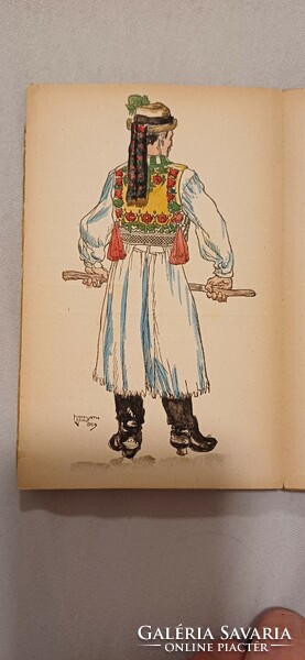 Hungarian national costume 1925. Published