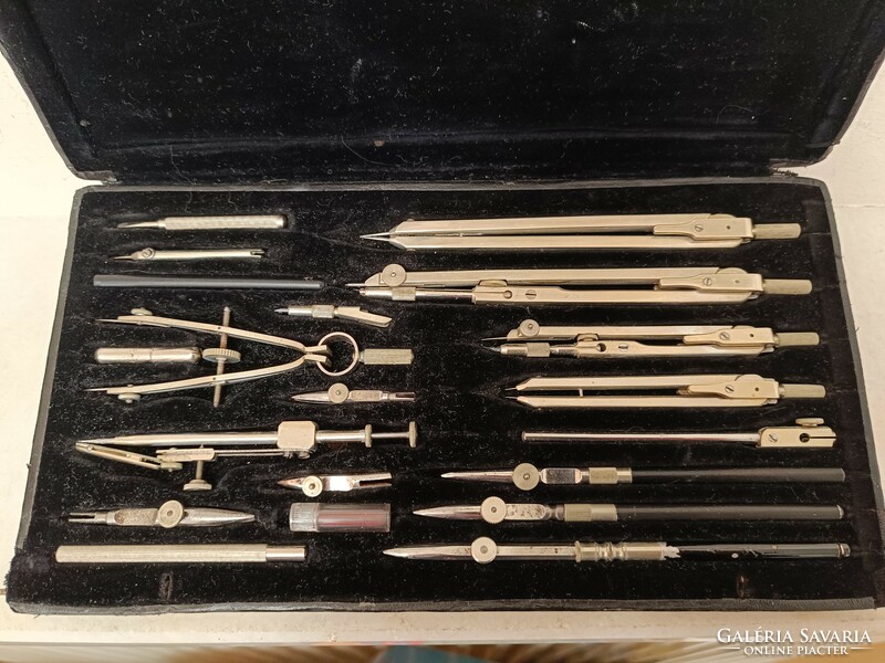 Antique stationery pen marker set in original school box drawing writing tool 487 8285