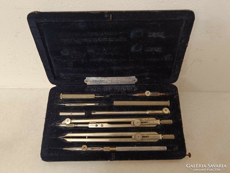 Antique stationery pen marker set in original school box drawing writing tool 482 8280