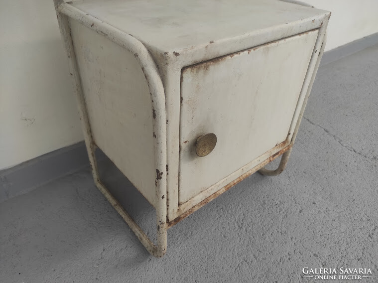 Antik retró kórházi bútor vas szekrény kórterem orvos kórház berendezés egészeségügy 5867