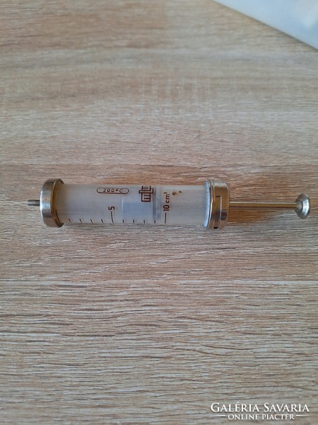 Old medical syringe