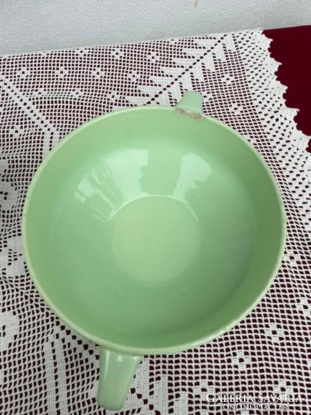 Granite rare scone bowl jug turquoise green bowl stew soup bowl collectors