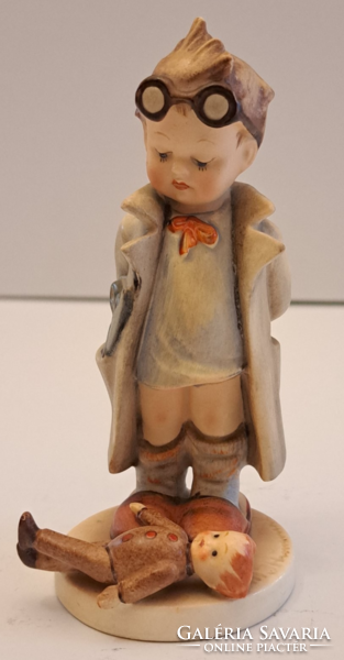 Antik Hummel porcelán figura, doktor, TMK1, jelzett, hibátlan