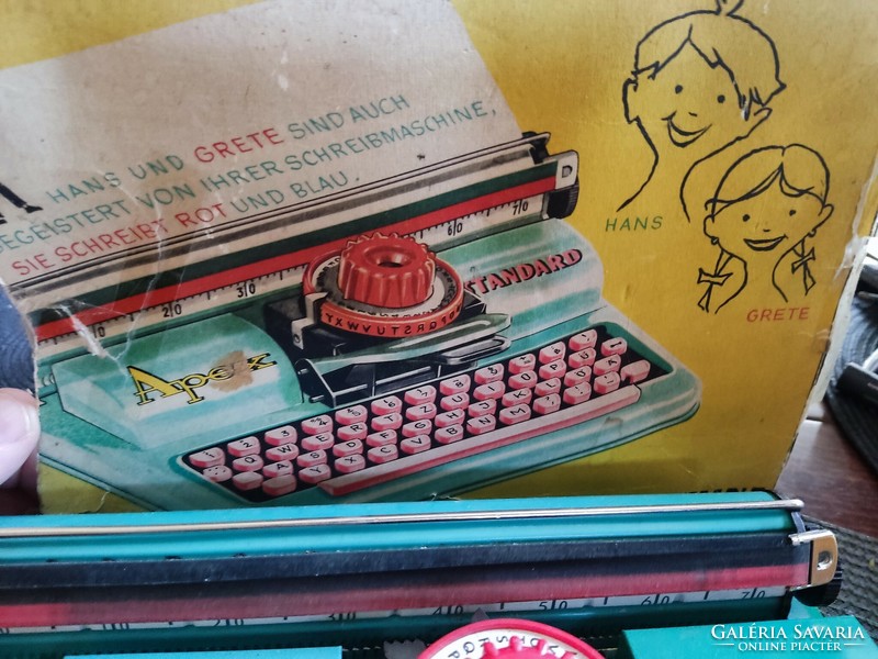 Old disc game typewriter