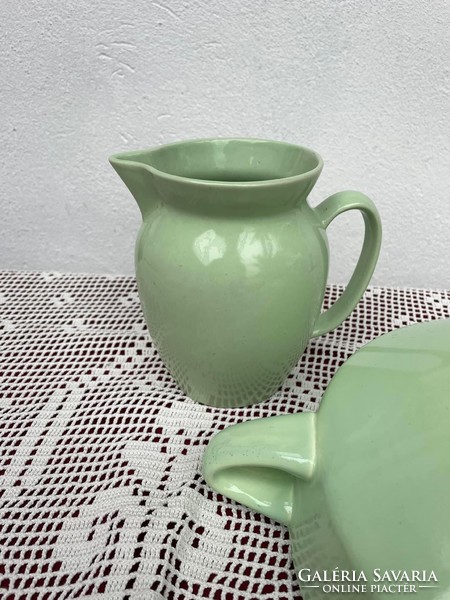 Granite rare scone bowl jug turquoise green bowl stew soup bowl collectors