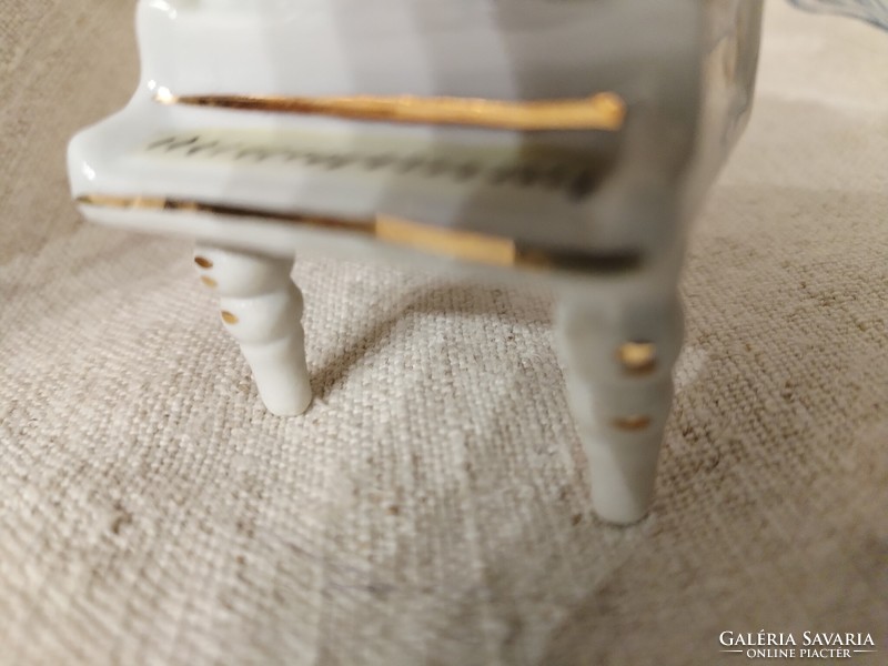 Miniature porcelain piano - Art Nouveau style