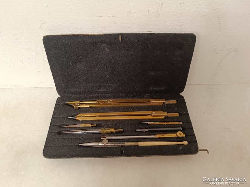 Antique stationery pen marker set in original school box drawing writing tool 481 8279