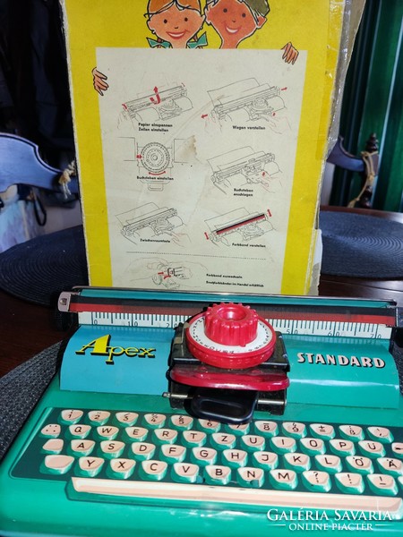 Old disc game typewriter