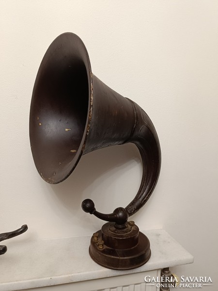 Antik rádió tölcsér muzeális műszaki régiség 804 8223